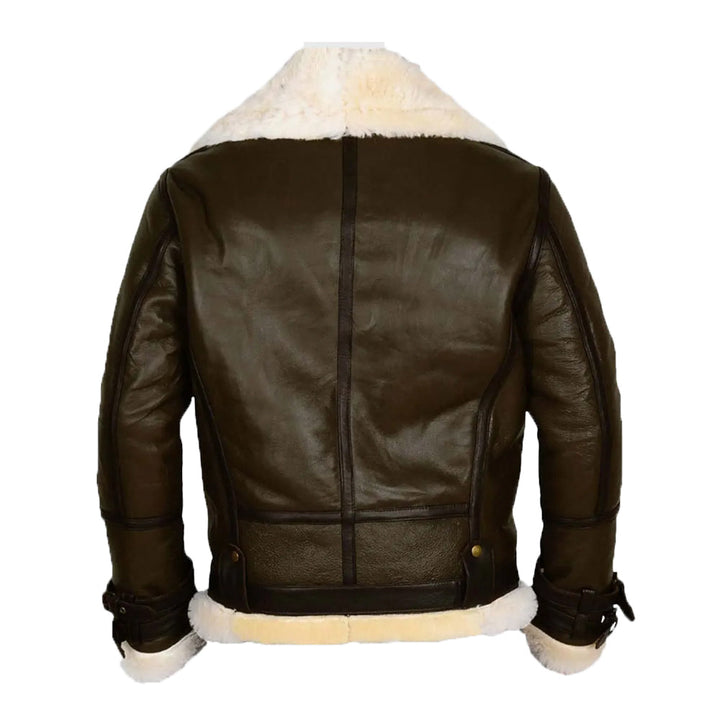 Luz B-3 Shearling Brown Leather Aviator Jacket