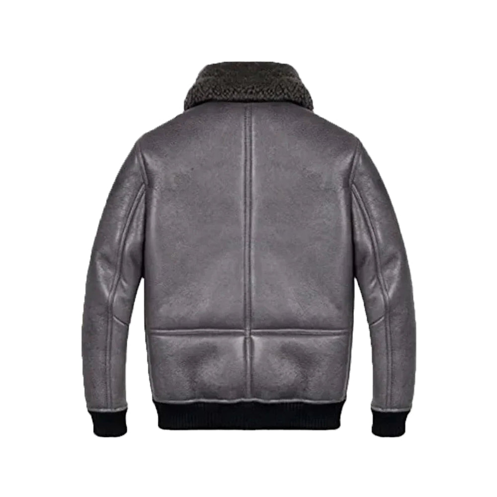 Robinson Shearling Grey B2 Leather Jacket