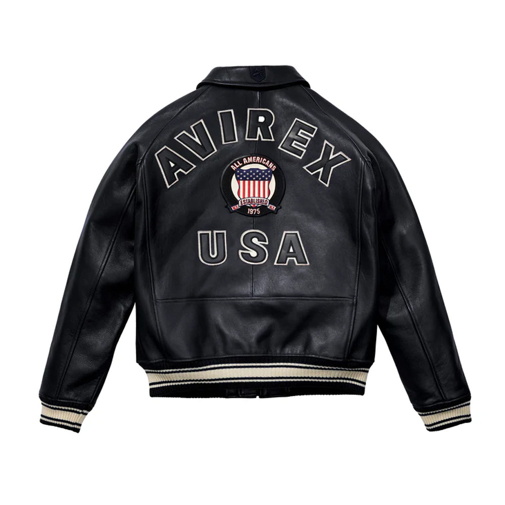 MENS BLACK LEATHER ICON JACKET