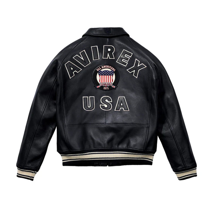MENS BLACK LEATHER ICON JACKET
