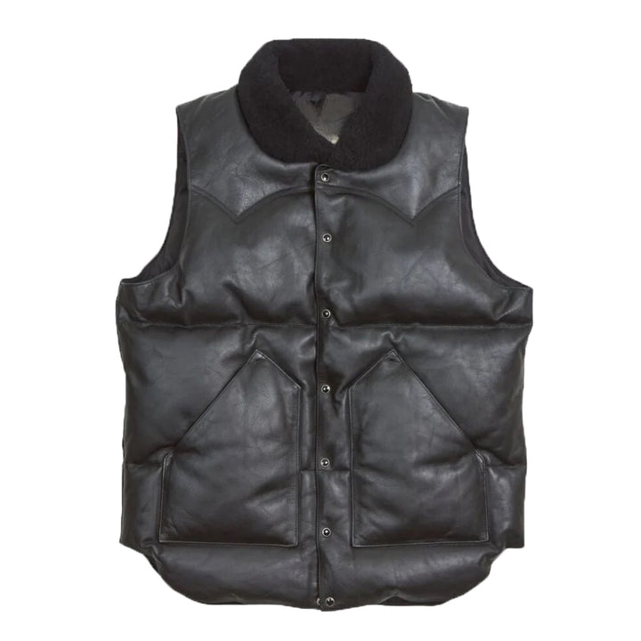 Mens Sherpuff Black Puffer Vest