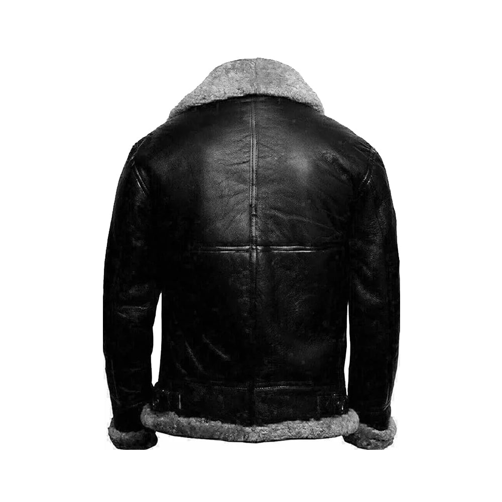 Men’s RAF Aviator Pilot Shearling Leather Jacket