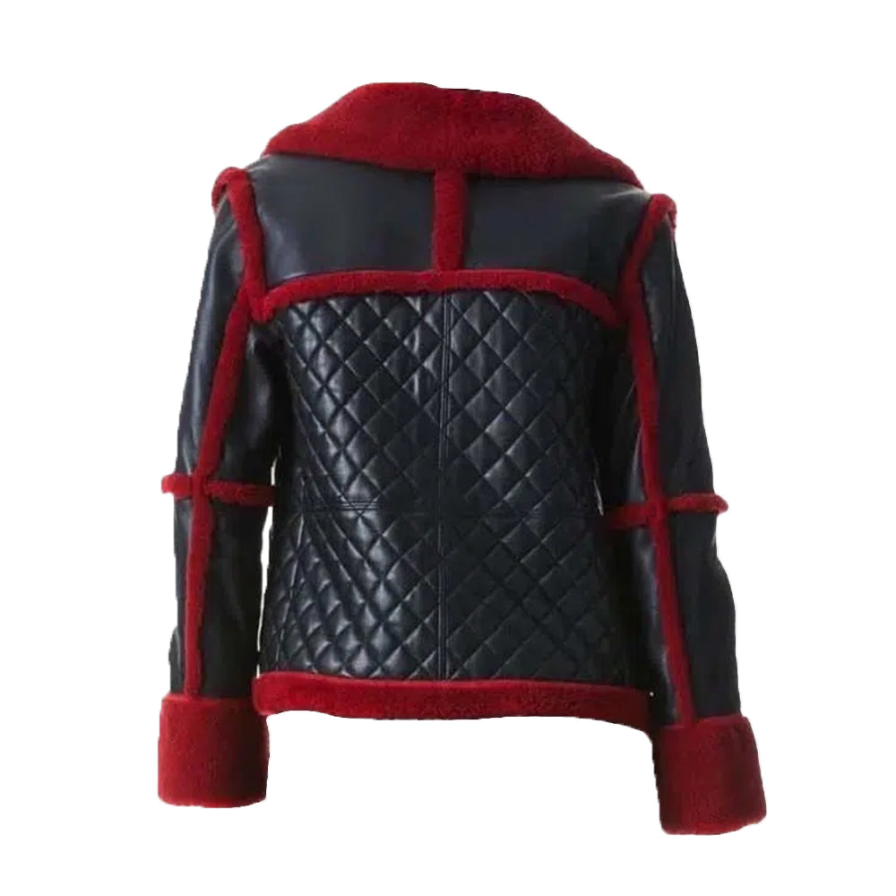 Aviator Pilot Red B3 Shearling Jacket