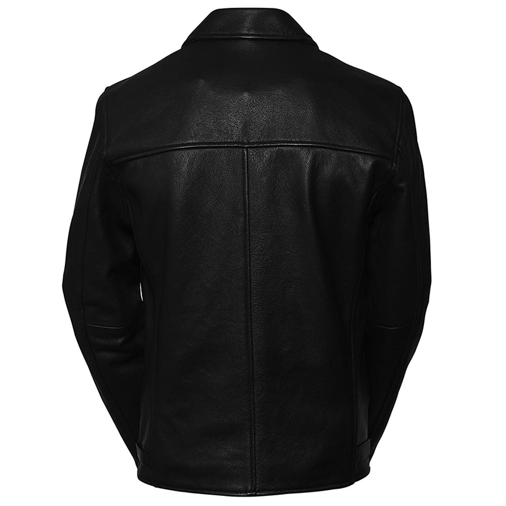 Premium Stylish Biker Black Fashion Leather Jacket for Men - Genuine Slim Fit