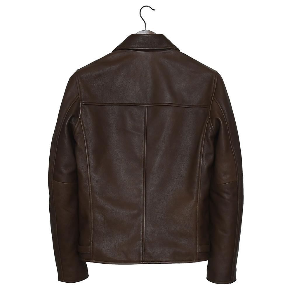 Premium Stylish Biker Brown Fashion Leather Jacket for Men - Genuine Slim Fit