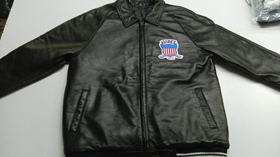 MENS BLACK LEATHER ICON JACKET