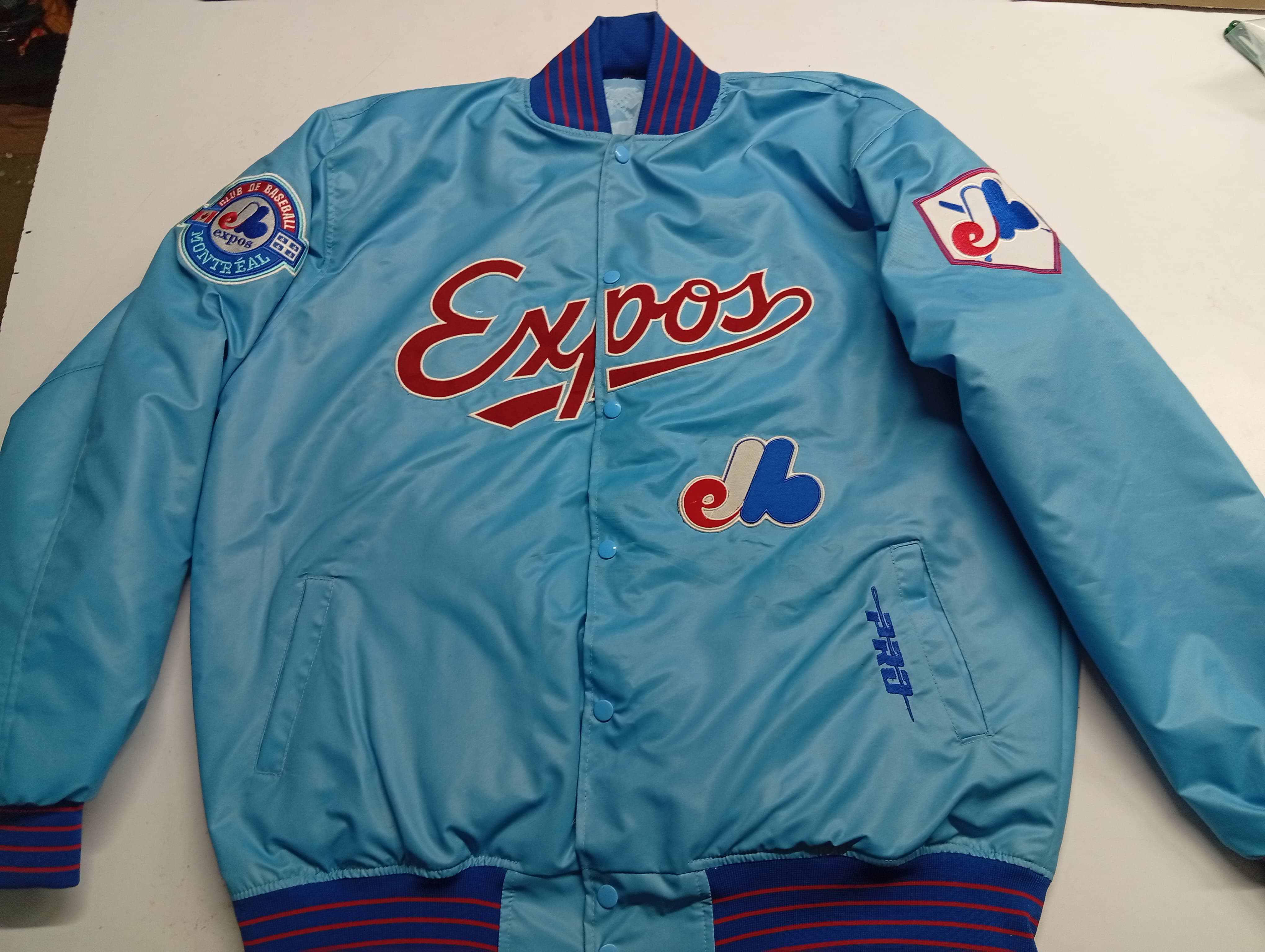 Montreal Expos Logo Game Day Uni Blue Jacket