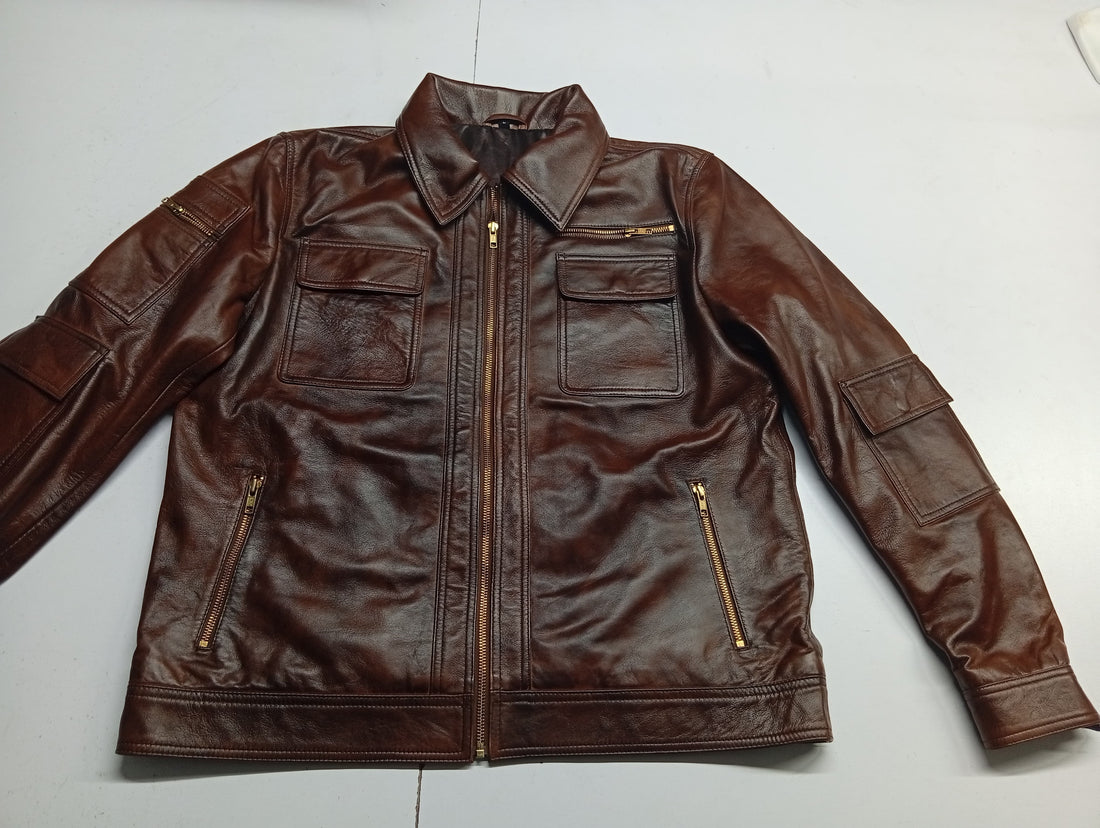 Classic Brown Leather Jacket