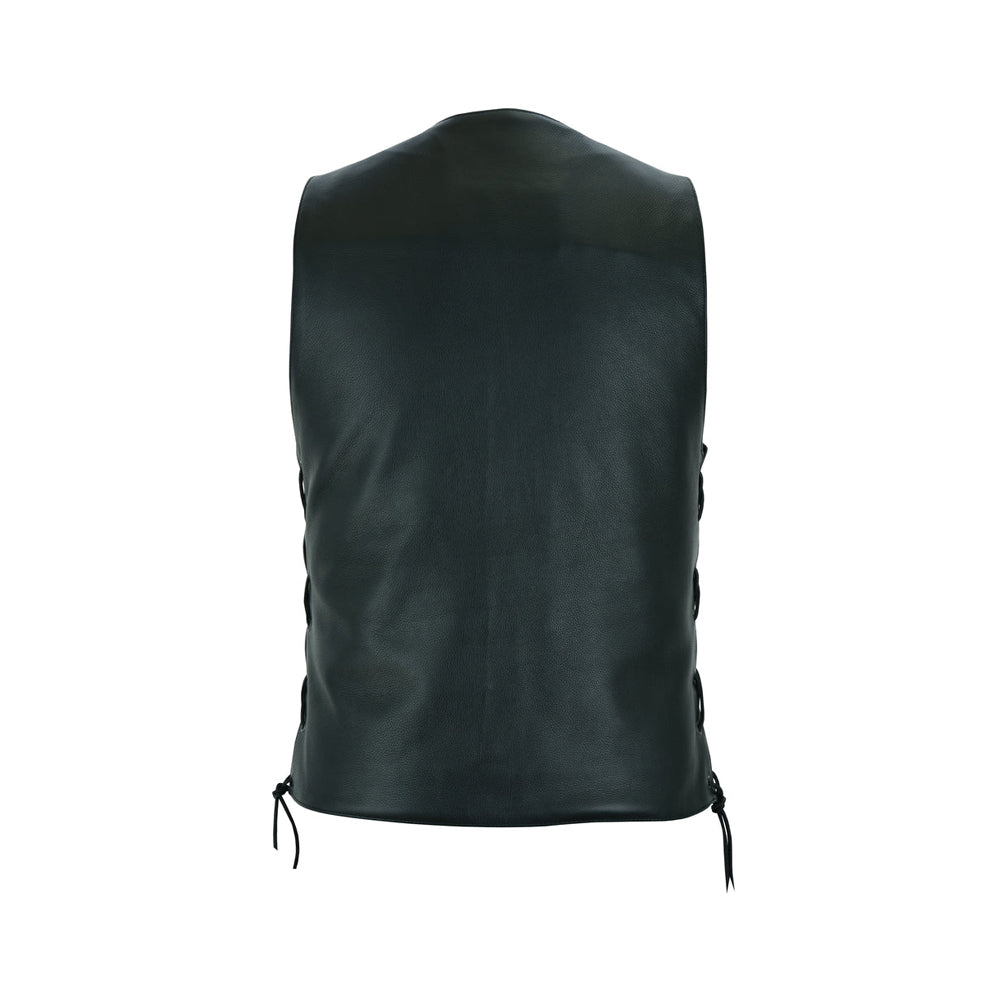 Bullock Men's Motorcycle Leather Vest
