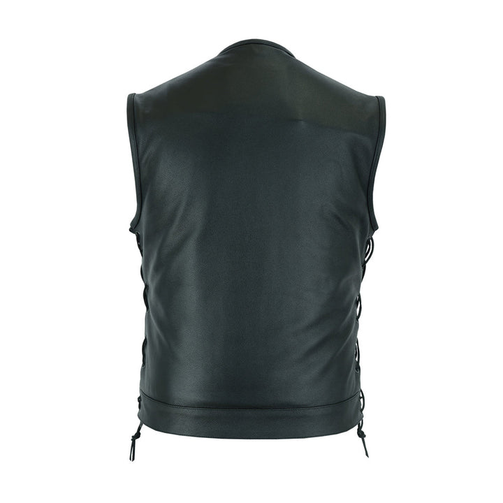 Men's Motorcycle Leather Vest