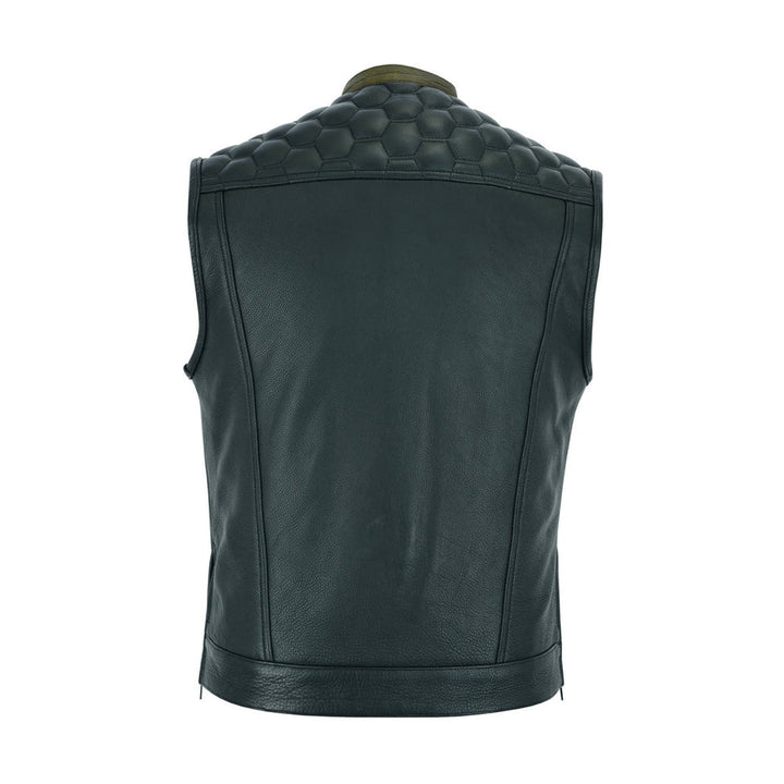 Men’s Classic Leather Motorcycle Vest