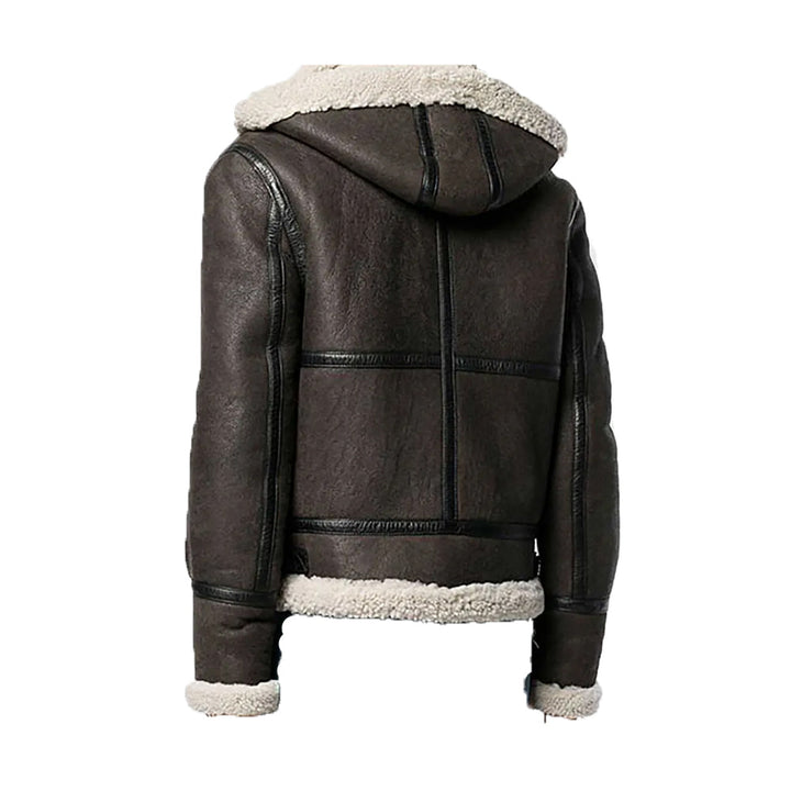 Men’s Vintage Brown B-6 Bomber Leather Jacket