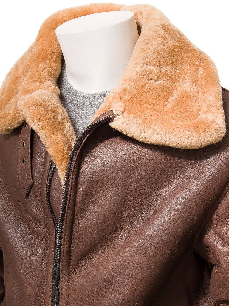 Premium Men Classic Fashion Leather Jacket with Fur Collar