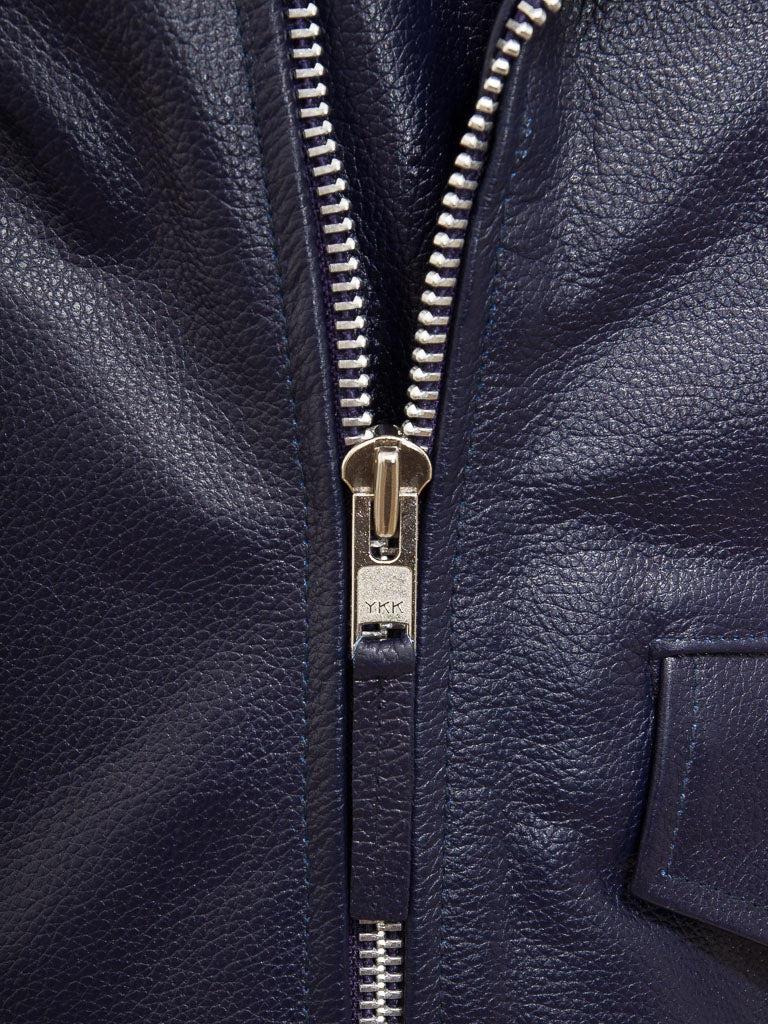 Purple Fashion Men Biker Leather Jacket