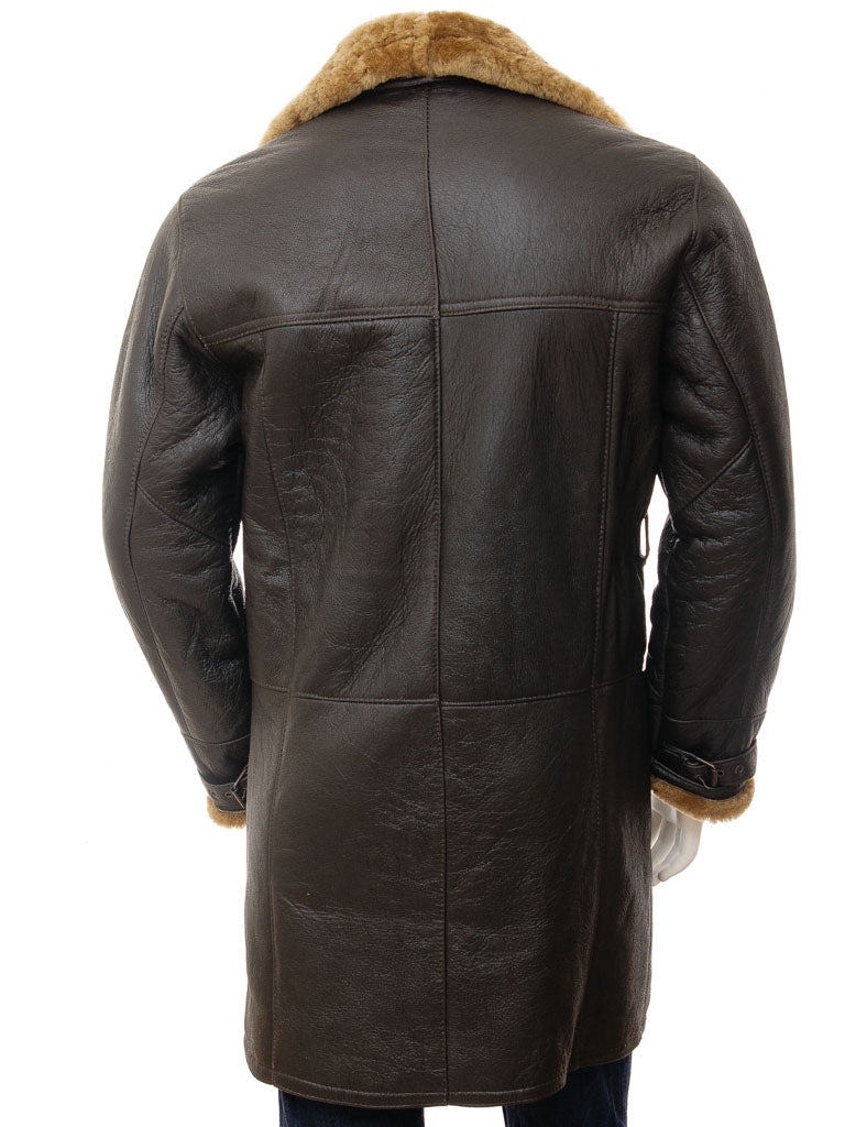 Premium Men Classic Fashion Leather Black Coat