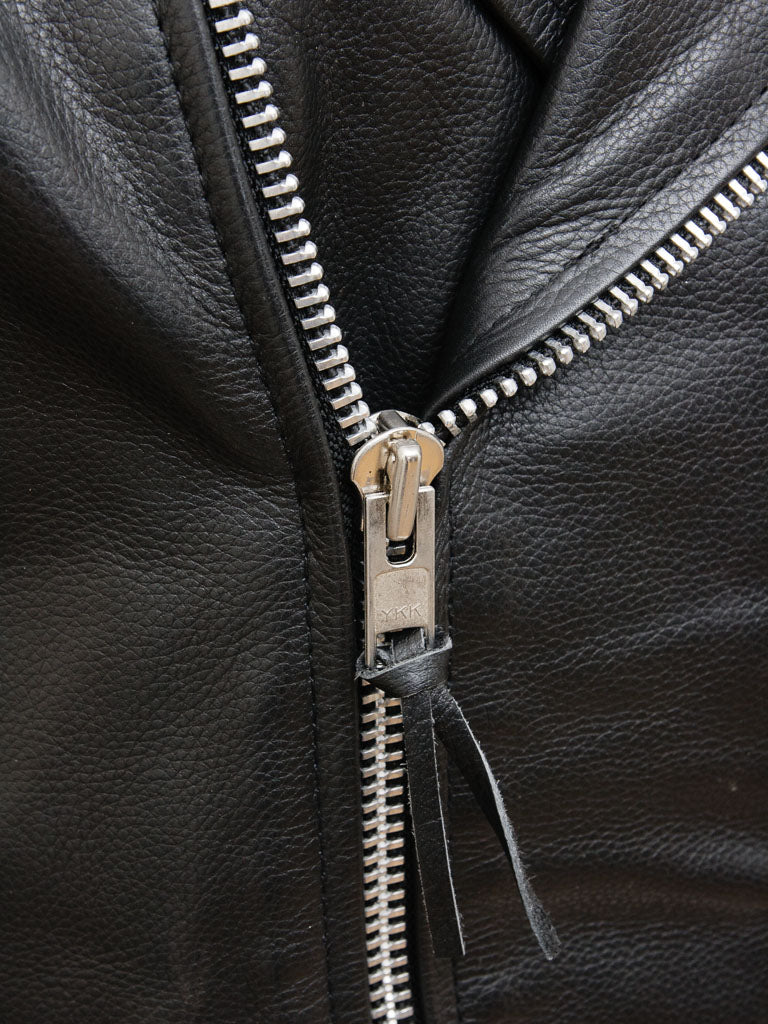 Black Fashion Men Biker Leather Jacket