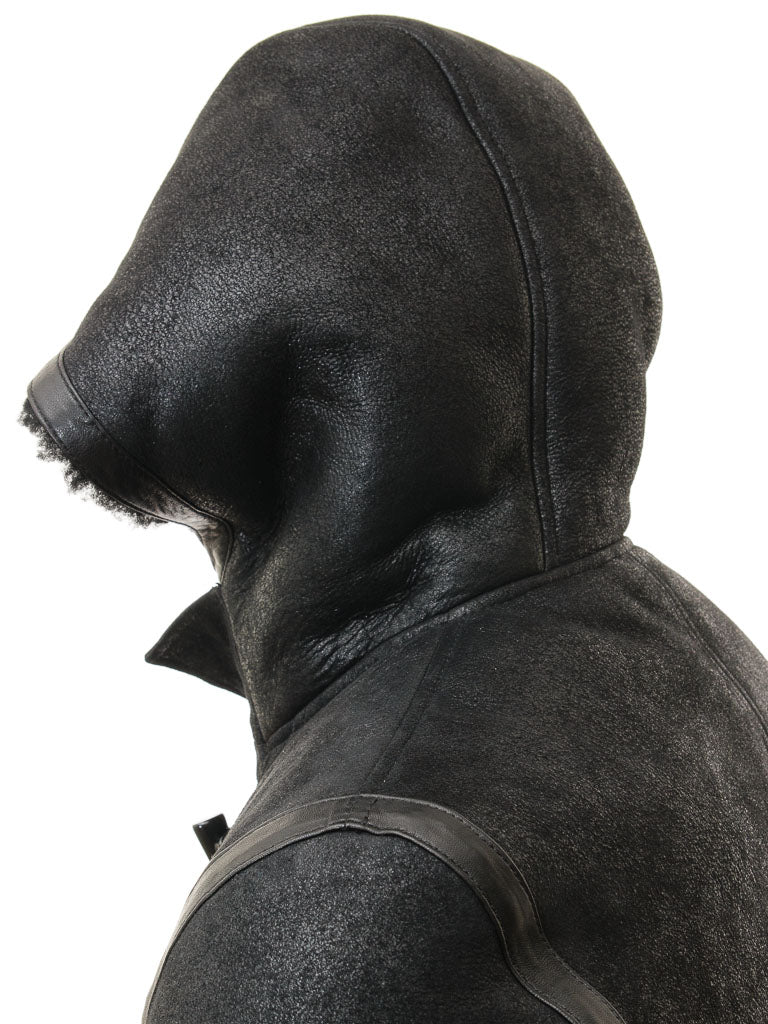 Premium Men Classic Fashion Leather Black Coat