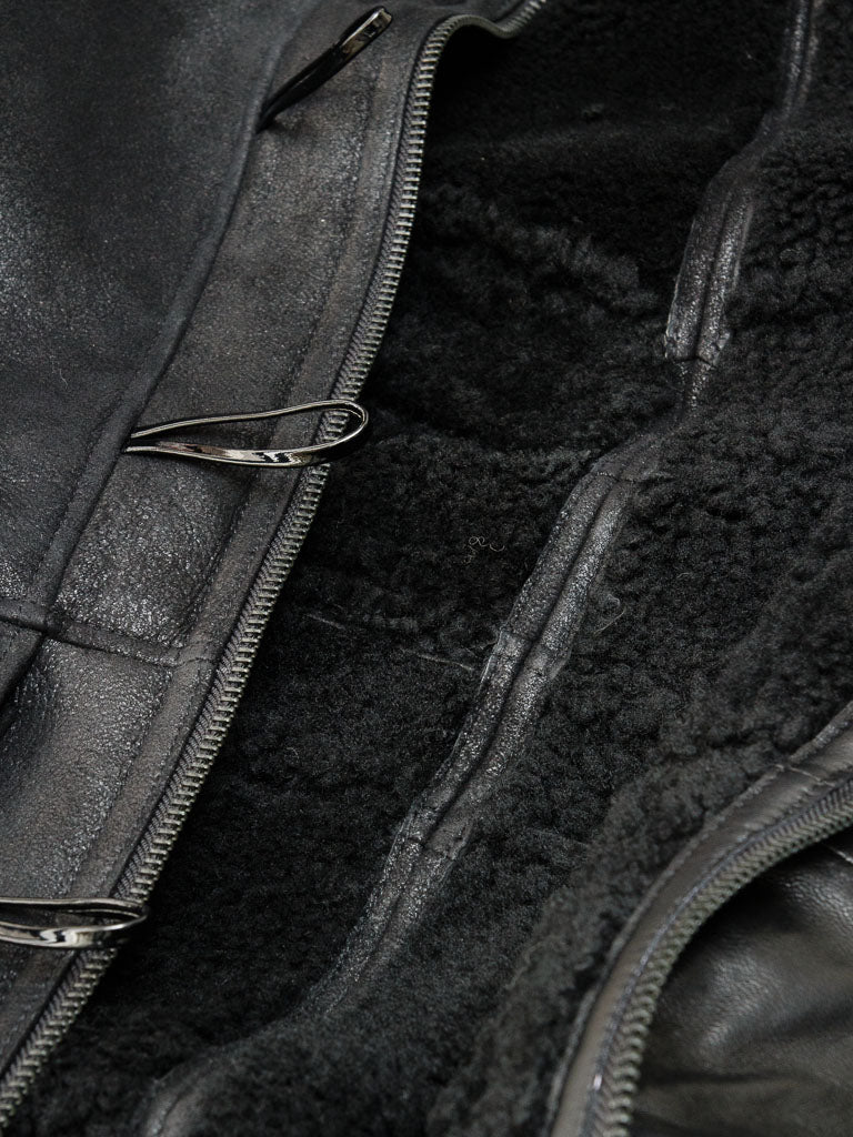 Premium Men Classic Fashion Leather Black Coat