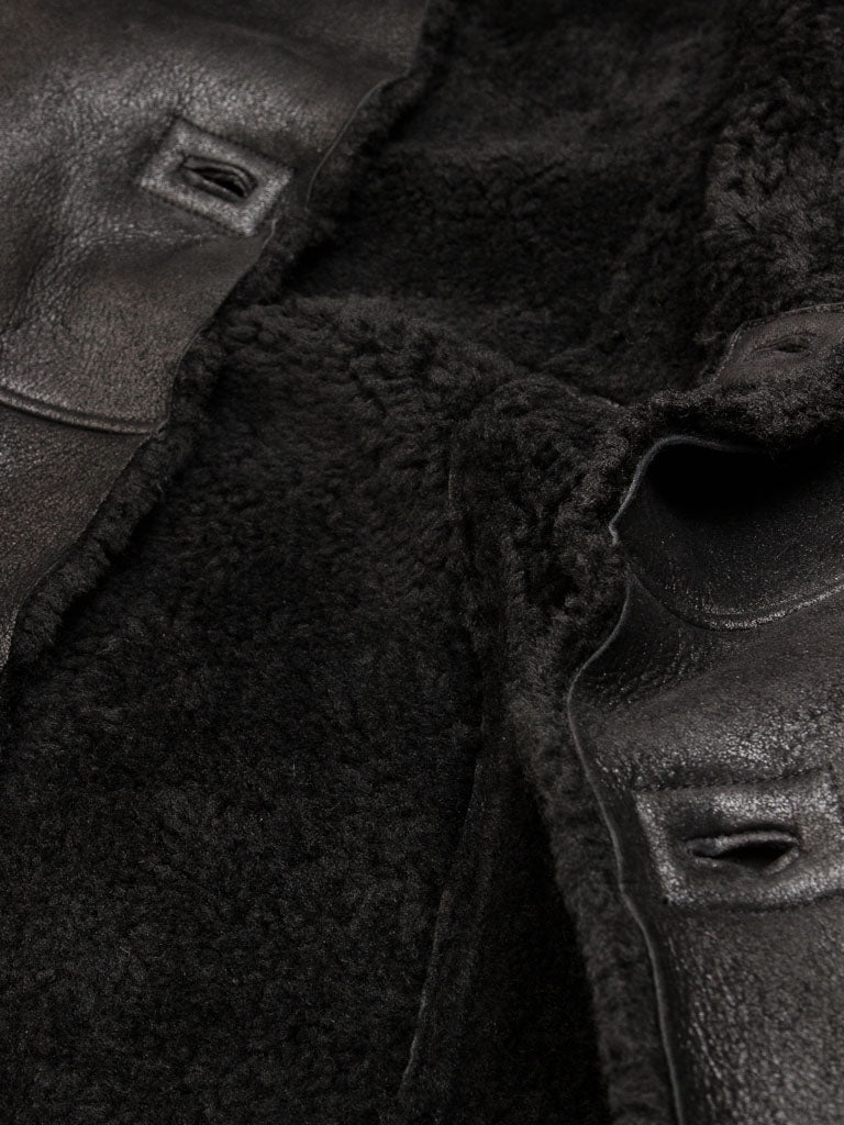 Premium Men Classic Fashion Leather Black Coat