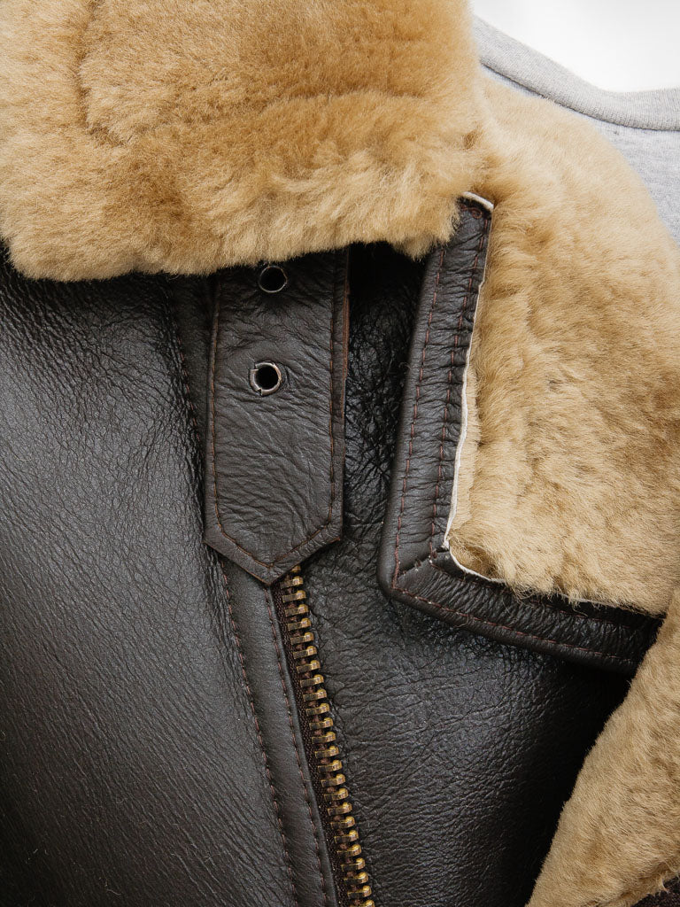 Premium Men Classic Fashion Leather Jacket with Fur Collar