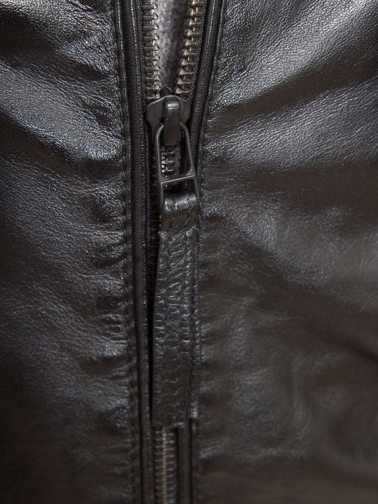 Black Fashion Men Biker Leather Jacket