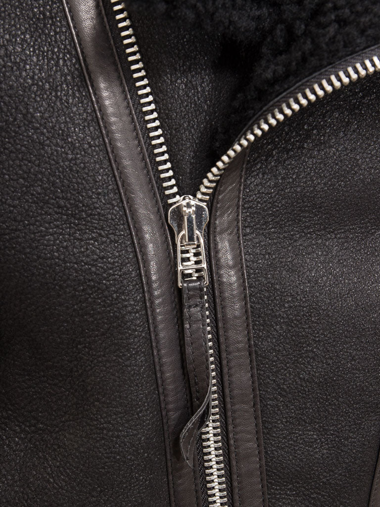 Premium Men Classic Fashion Leather Jacket with Fur Collar