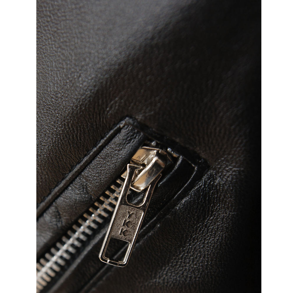 Black Fashion Men Biker Leather Jacket