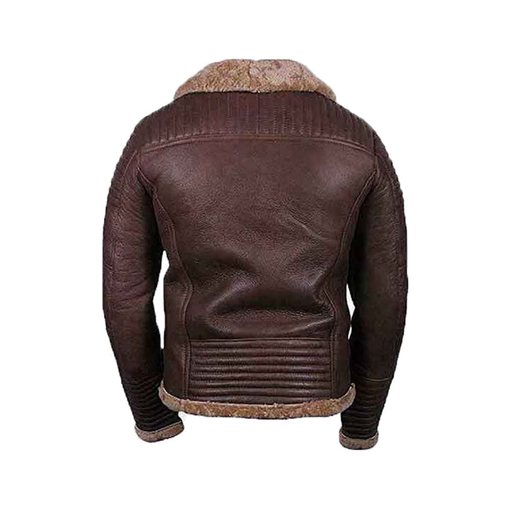 Men’s Sheepskin Shearling Brown Jacket